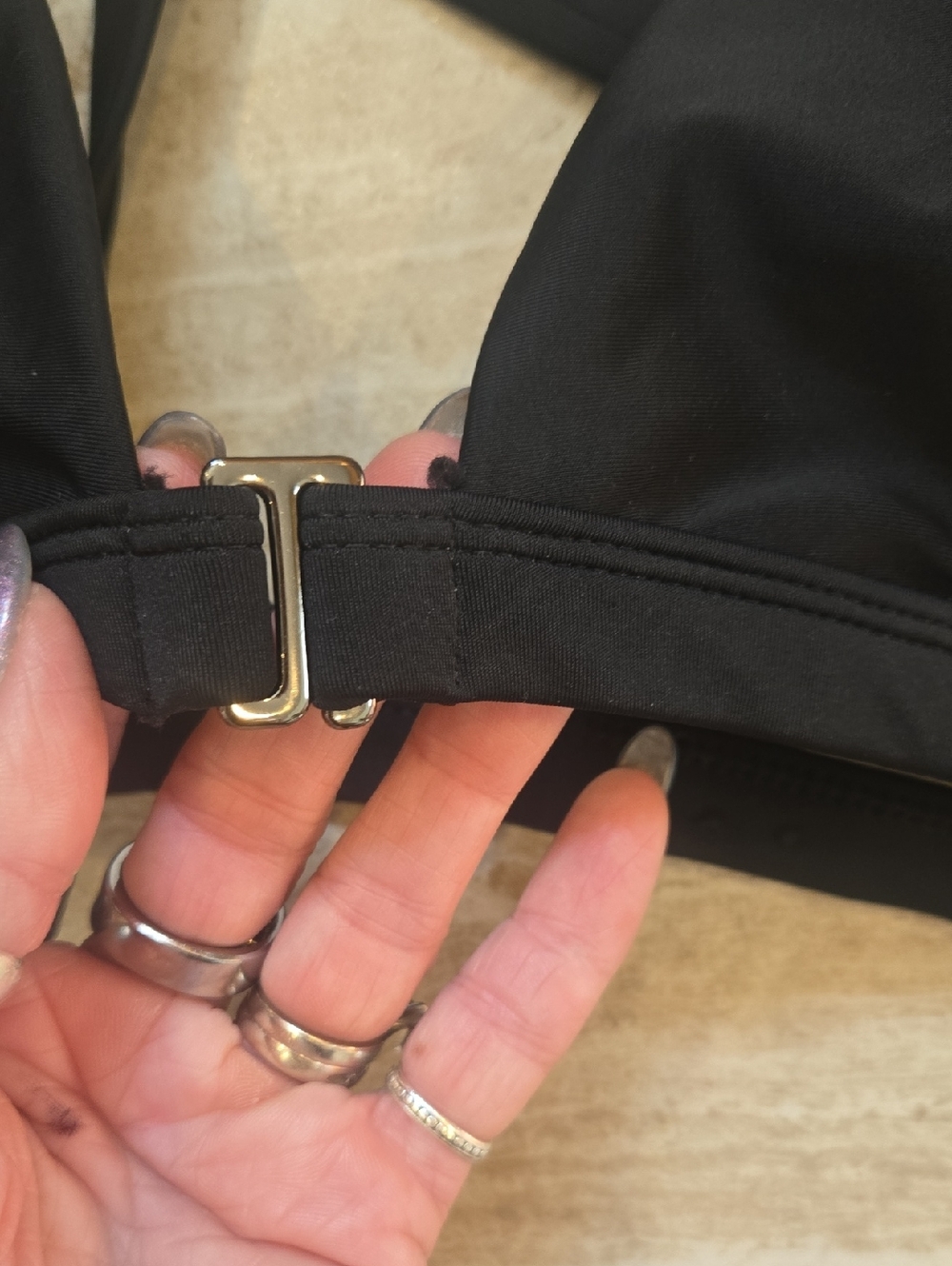 New Halara Black Athleisure/Bikini  Top - Picture 3 of 9